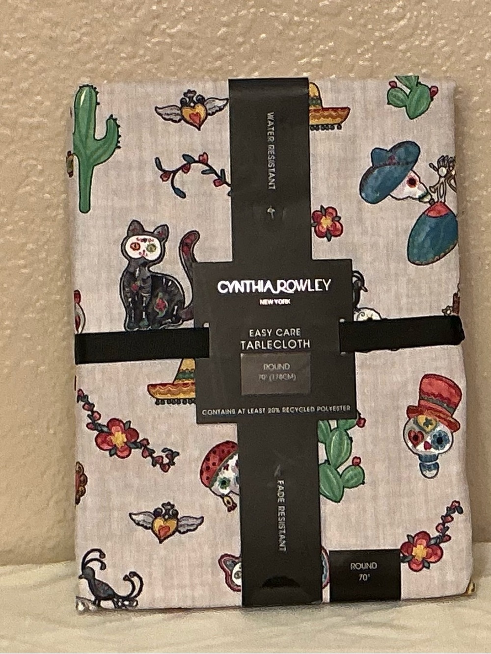 Cynthia Rowley Round Day of the Dead Round Tablecloth